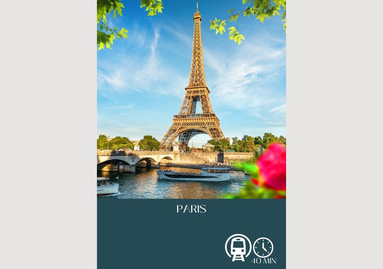 Appartement-Paris-Disney-Terrasse-Jardin-Parking Vaires-sur-Marne Dış mekan fotoğraf