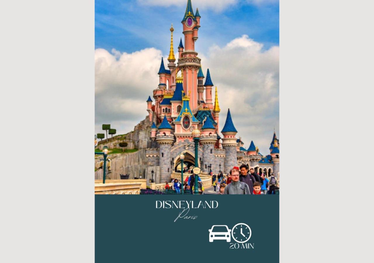 Appartement-Paris-Disney-Terrasse-Jardin-Parking Vaires-sur-Marne Dış mekan fotoğraf